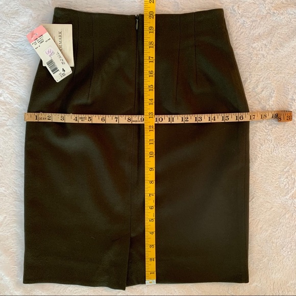 ❤️🔥❤️🔥HP❤️🔥❤️🔥Jones of New York olive green fully lined pencil skirt NWT - Picture 6 of 7